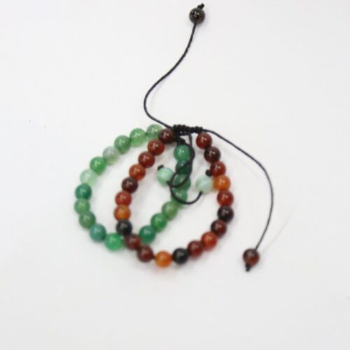 Set de 2 bracelets marroc & vert