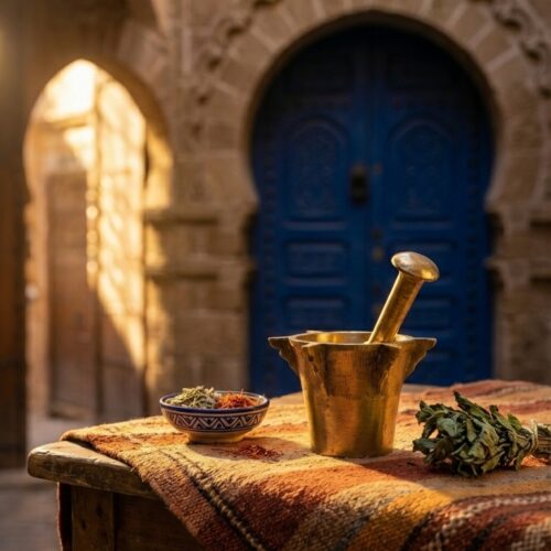 Mehraz Traditionnel en Cuivre – Artisanat Marocain