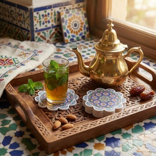 Sous-Tasse Marocain Zellige Artisanal