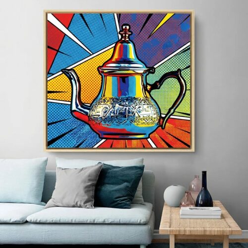 Toile Pop Art Berrad Marocain 50x50cm